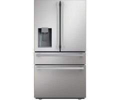 Sharp Appliances Sharp Counter-Depth 21.6-cu ft 4 -Door French Door Refrigerator with Ice Maker with Water and Ice Dispenser ( Stainless Steel ) ENERGY STAR Certified  Model# SJG2254FS