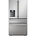 Sharp Counter-Depth 21.6-cu ft 4 -Door French Door Refrigerator with Ice Maker with Water and Ice Dispenser ( Stainless Steel ) ENERGY STAR Certified  Model# SJG2254FS