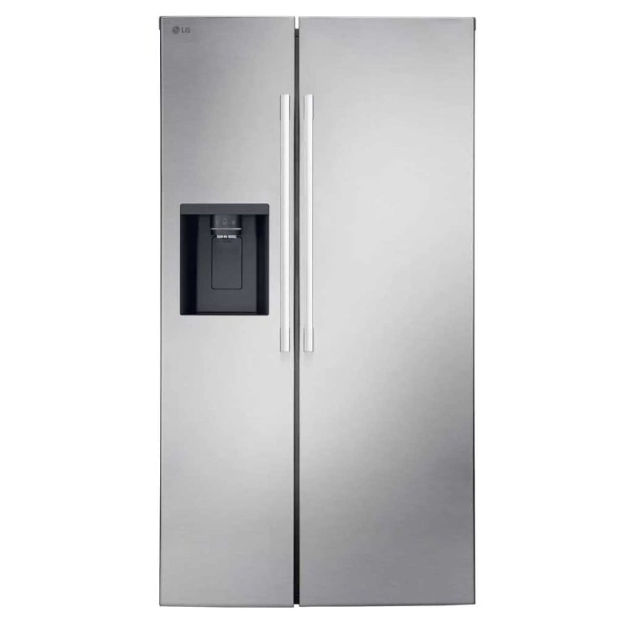 LG CMODEL# LG 26.6-cu ft Side-by-Side Refrigerator Smart Compatible with Ice Maker ,Water and Ice Dispenser ( PrintProof Stainless Steel ) ENERGY STAR Certified
