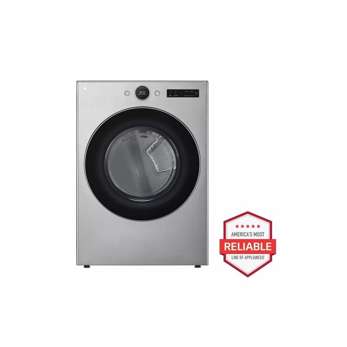 LG LG TurboSteam 7.4-cu ft Stackable Steam Cycle Smart Electric Dryer (Graphite Steel) ENERGY STAR  MODEL# DLEX5500V
