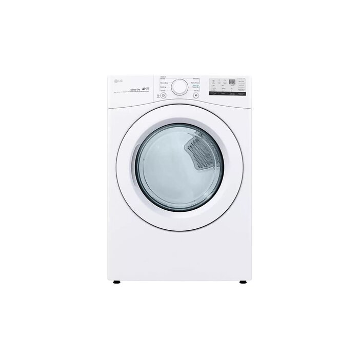 LG LG 7.4-cu ft Stackable Electric Dryer (White) ENERGY STAR  MODEL# DLE3400W