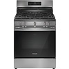 FRIGIDAIRE FRIGIDAIRE  30-in 5 Burners 5.1-cu ft Self-cleaning Air Fry Freestanding Natural Gas Range (Stainless Steel)  MODEL# FCRG3083AS