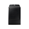 SAMSUNG SAMSUNG  7.4-cu ft Steam Cycle Vented Smart Electric Dryer (Brushed Black)  MODEL# DVE55CG7100V