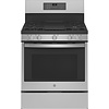 GE Profile GE PROFILE 30-in 5 Burners 5.6-cu ft Self & Steam Cleaning Air Fry Convection Oven Freestanding Smart Natural Gas Range (Fingerprint-resistant Stainless Steel) MODEL# PGB935YPFS