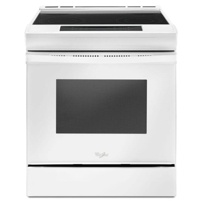 Whirlpool WHIRLPOOL 4.8 cu. ft. Guided Electric Front Control Range With The Easy-Wipe Ceramic Glass Cooktop  MODEL# WEE510SAGW