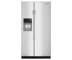 Whirlpool 28.7-cu ft Side-by-Side Refrigerator with Ice Maker ,Water and Ice Dispenser ( Fingerprint Resistant Stainless Finish )  Model# WRSF5536RZ