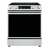 HISENSE HISENSE 30-in Glass Top 5 Burners 5.8-cu ft Self & Steam Cleaning Air Fry Convection Oven Slide-in Electric Range (Stainless Steel)  MODEL# HFE3501CPS