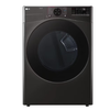 LG LG True Steam 7.4-cu ft Stackable Steam Cycle Vented Smart Electric Dryer (Black Steel) ENERGY STAR  MODEL# DLEX4080B