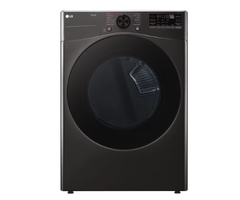 LG True Steam 7.4-cu ft Stackable Steam Cycle Vented Smart Electric Dryer (Black Steel) ENERGY STAR  MODEL# DLEX4080B