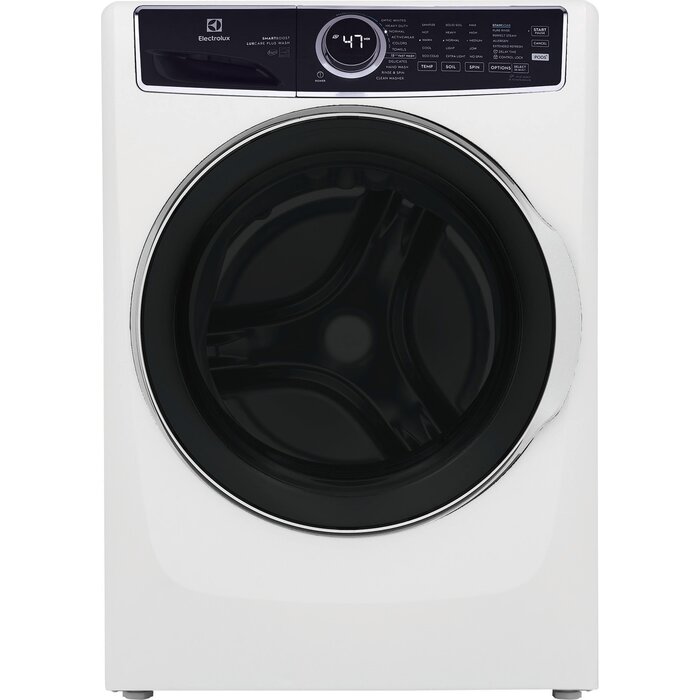 ELECTROLUX Electrolux SmartBoost High Efficiency Stackable Medium 4.5-cu ft Front-Load Washer with Steam Cycle (White) MODEL# ELFW7637AW