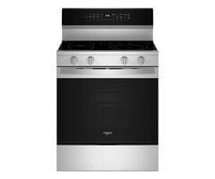 Whirlpool Whirlpool 30-in Glass Top 5 burners 5.3-cu ft Air Fry Convection Oven Freestanding Electric Range with WipeClean Coating     Model# WFES7530RZ