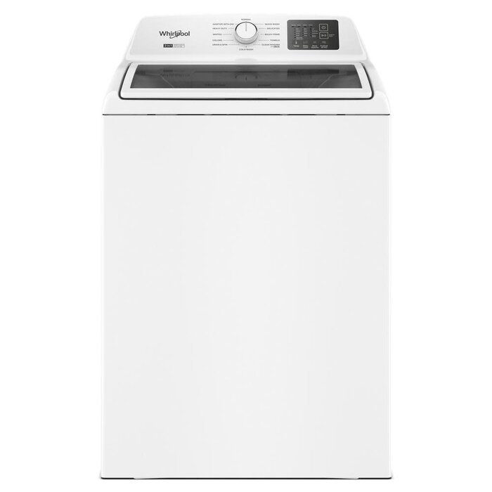 Whirlpool Whirlpool 4.2–4.3 Cu. Ft. Whirlpool® Top Load Washer with 2-in-1 Removable Agitator and Soft Close Glass Lid Model # WTW4307SW