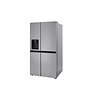 LG 23-cu ft Counter-Depth Side-by-Side Refrigerator with Ice Maker, Water and Ice Dispenser (Stainless Steel) MODEL# LRSXC2306S