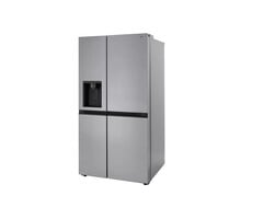 LG LG 23-cu ft Counter-Depth Side-by-Side Refrigerator with Ice Maker, Water and Ice Dispenser (Stainless Steel) MODEL# LRSXC2306S