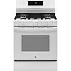 GE GE - 5.3 Cu. Ft. Freestanding Gas Convection Range with Steam Cleaning and EasyWash Oven Tray - White Model # GGF600AVWW