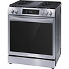 Frigidaire Gallery Frigidaire Gallery 30-in 5 burners 6-cu ft Air Fry Convection Oven Slide-In Natural Gas Range (Fingerprint Resistant Stainless Steel) Model# GCFG3060BF