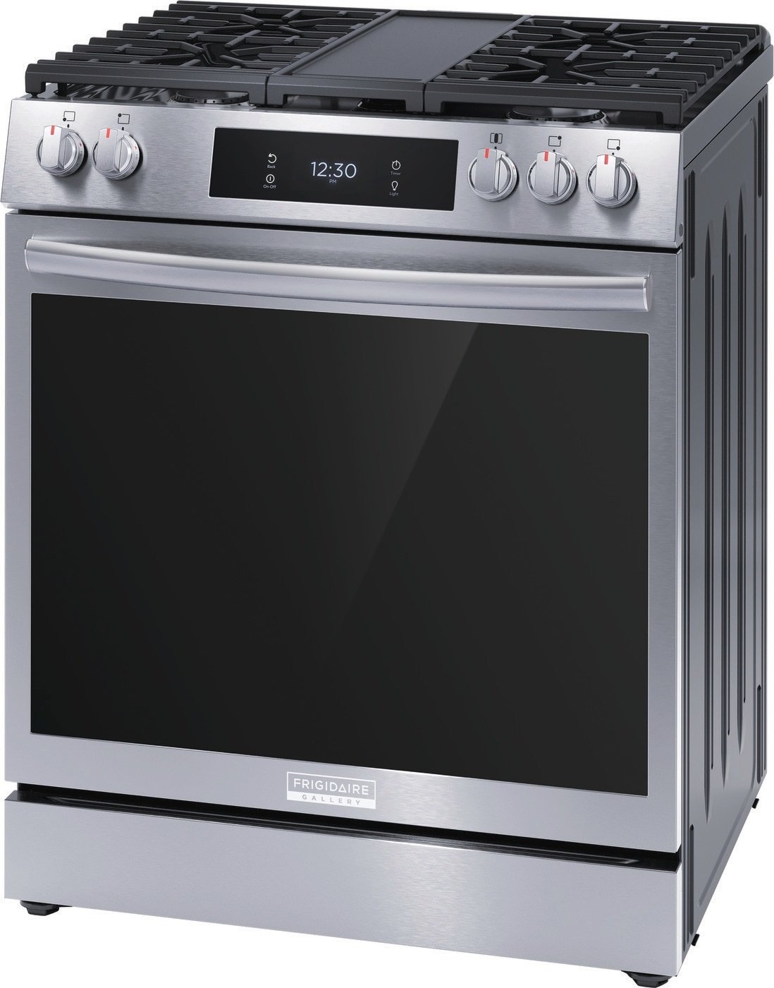 FRIGIDAIRE GALLERY Frigidaire Gallery 30-in 5 burners 6-cu ft Air Fry Convection Oven Slide-In Natural Gas Range ( Fingerprint Resistant Stainless Steel )   Model# GCFG3060BF