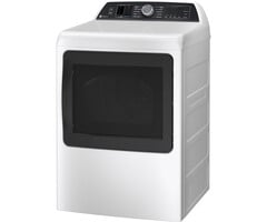 GE Profile GE Profile 7.4 cu. ft. Smart Gas Dryer in White with Steam, Sanitize Cycle, and Sensor Dry, (White) ENERGY STAR MODEL# PTD70GBSTWS