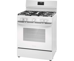 Frigidiare Frigidaire 30-in 5 burners 5.1-cu ft Freestanding Natural Gas Range ( White )  Model# FCRG3052BW