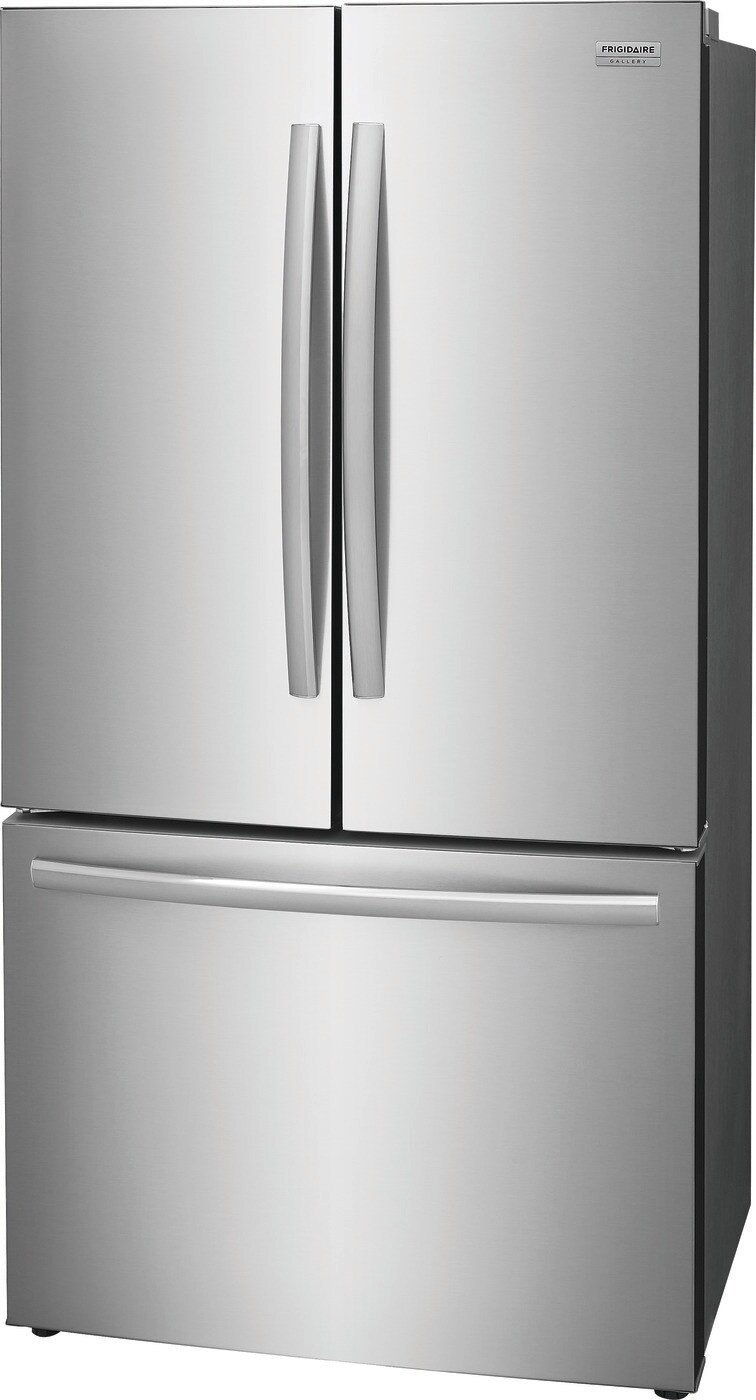 FRIGIDAIRE GALLERY FRIGIDAIRE GALLERY (CL) Counter-depth 22.6-cu ft French Door Refrigerator with Dual Ice Maker, Water and Ice Dispenser (Fingerprint Resistant Stainless Steel) ENERGY STAR Model# GRFG2353AF