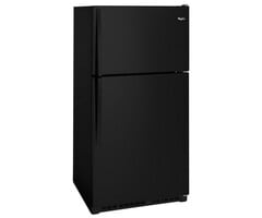 Whirlpool Whirlpool 20.5-cu ft Top-Freezer Refrigerator (Black) MODEL# WRT311FZDB