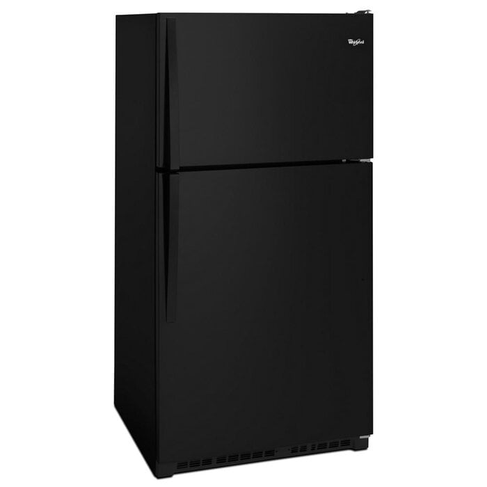 Whirlpool Whirlpool 20.5-cu ft Top-Freezer Refrigerator (Black) MODEL# WRT311FZDB