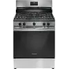 FRIGIDAIRE Frigidaire 30-in 5 burners 5.1-cu ft Freestanding Natural Gas Range ( Fingerprint Resistant Stainless Steel )  MODEL# FCRG306LAF
