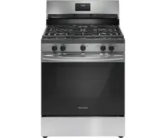 FRIGIDAIRE Frigidaire 30-in 5 burners 5.1-cu ft Freestanding Natural Gas Range ( Fingerprint Resistant Stainless Steel )  MODEL# FCRG306LAF