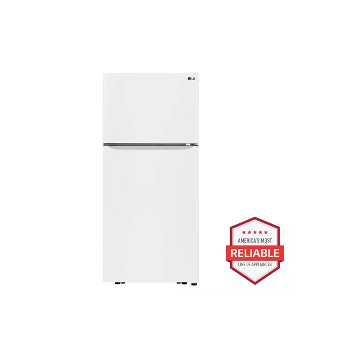 LG LG 20.2-cu ft Top-Freezer Refrigerator (White) ENERGY STAR MODEL# LTCS20020W