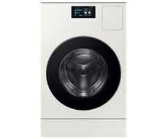 Samsung Bespoke Samsung Bespoke 5.3-cu ft Capacity Ivory Vented All-In-One Washer Dryer Combo (ENERGY STAR Certified) Model# WD90F53AVY