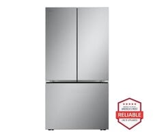 LG LG Counter-Depth 26.5-cu ft 3 -Door Smart Compatible French Door Refrigerator with Ice Maker with Water Dispenser ( PrintProof Stainless Steel ) ENERGY STAR Certified Model# LRFLC2716S