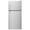 Whirlpool Whirlpool (C) 18.2-cu ft Standard-Depth 30-in Wide Top-Freezer Refrigerator ( Monochromatic Stainless Steel ) Model# WRT318FZDM