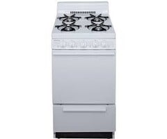 Holiday 20-in 4 burners 2.4-cu ft Freestanding Natural Gas Range ( White )    Model# BAK101OO