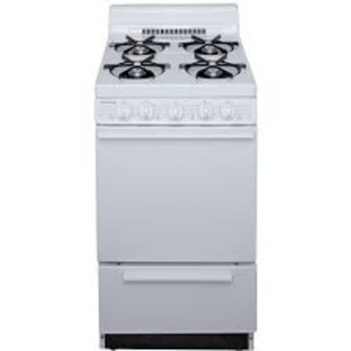 Holiday 20-in 4 burners 2.4-cu ft Freestanding Natural Gas Range ( White )    Model# BAK101OO