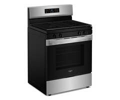 Whirlpool WHIRLPOOL (C) 30-in 4 Burners 5-cu ft Self-cleaning Freestanding Natural Gas Range (Stainless Steel) MODEL# WFGS3530RS