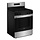 WHIRLPOOL (C) 30-in 4 Burners 5-cu ft Self-cleaning Freestanding Natural Gas Range (Stainless Steel) MODEL# WFGS3530RS