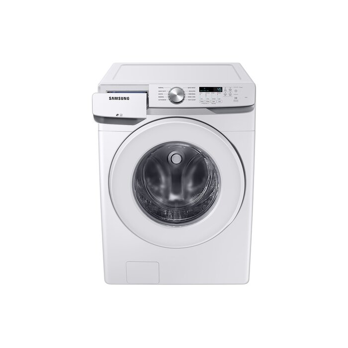 Samsung SAMSUNG  4.5-cu ft High Efficiency Stackable Front-Load Washer (White) ENERGY STAR  MODEL# WF45T6000AW