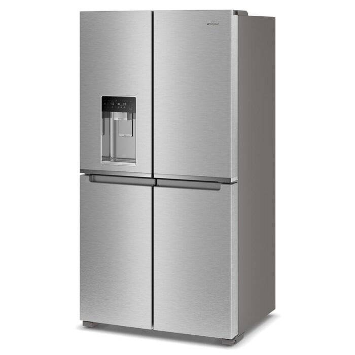 Whirlpool WHIRLPOOL 19.2-cu ft Counter-Depth Side-by-Side Refrigerator with Ice Maker, Water and Ice Dispenser (Fingerprint Resistant Stainless Steel) ENERGY STAR MODEL# WRQC7836RZ