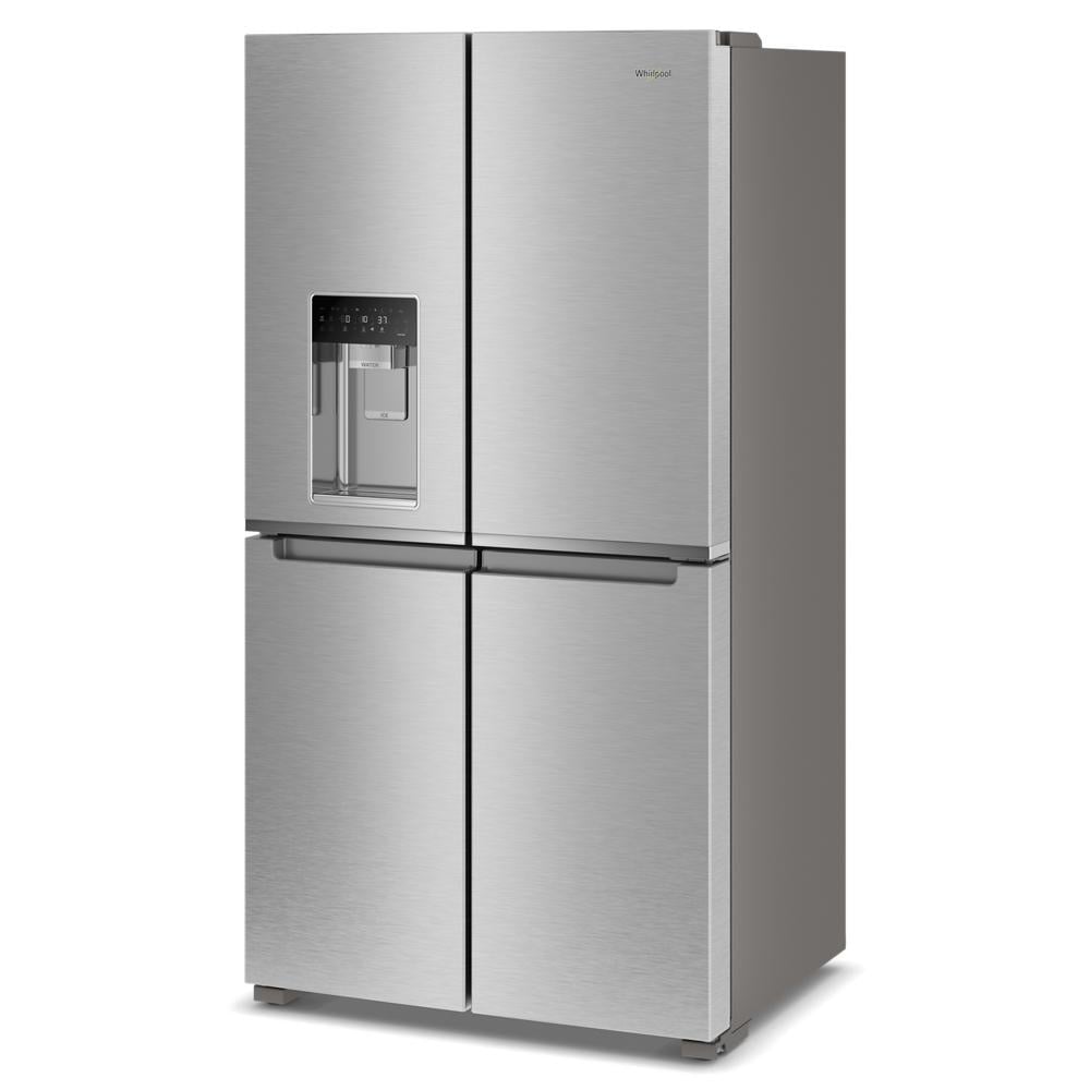 Whirlpool WHIRLPOOL 19.2-cu ft Counter-Depth Side-by-Side Refrigerator with Ice Maker, Water and Ice Dispenser (Fingerprint Resistant Stainless Steel) ENERGY STAR MODEL# WRQC7836RZ