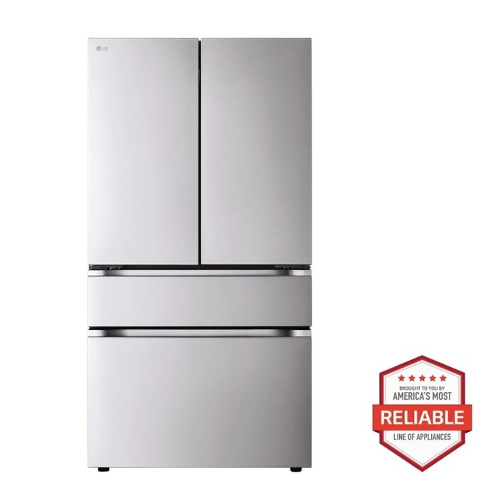 LG LG 26 cu.ft. Counter-Depth MAX, 4-Door French Door Refrigerator with Full-Convert Drawer™ and Internal Ice and Water Dispenser MODEL# LF26C8210S