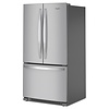 Whirlpool Whirlpool Standard-Depth 25.2-cu ft 3 -Door French Door Refrigerator with Water Dispenser ( Stainless Steel ) ENERGY STAR Certified Model# WRFF3236RZ
