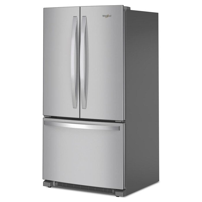 Whirlpool Whirlpool Standard-Depth 25.2-cu ft 3 -Door French Door Refrigerator with Water Dispenser ( Stainless Steel ) ENERGY STAR Certified Model# WRFF3236RZ