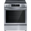 Frigidiare Frigidaire 30-in Glass Top 5 burners 5.3-cu ft Convection Oven Slide-In Electric Range (Fingerprint Resistant Stainless Steel) Model# FCFE308LAF