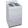 Premier Premier 24-in 4 burners 2.9-cu ft Freestanding Natural Gas Range ( White ) Model# SCK100OP