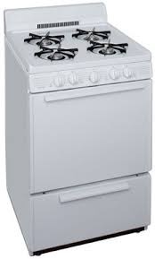 Premier Premier 24-in 4 burners 2.9-cu ft Freestanding Natural Gas Range ( White ) Model# SCK100OP