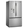 Whirlpool 29.58-cu ft 3 -Door French Door Refrigerator with Dual Ice Maker with Water and Ice Dispenser ( Fingerprint Resistant Stainless Finish ) ENERGY STAR Certified Model# WRFF3736SZ