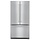 KitchenAid Counter-Depth 21.9-cu ft 3 -Door 36-in Wide French Door Refrigerator with Ice Maker with Water Dispenser ( Stainless steel ) Model# KRFC302ESS