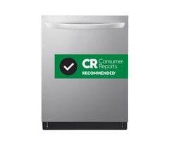 LG LG 24-in Top Control Built-in Dishwasher ( PrintProof Stainless Steel ) With Third Rack, QuadWash Pro and Dynamic Heat Dry , 46-Decibel Model# LDTH5554S