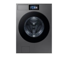 Samsung Bespoke Samsung Bespoke 5.3 cu. ft. Bespoke AI Ultra Capacity Front Load Washer with AI Home and AI OptiWash+ in Dark Steel Model# WF90F53ADS