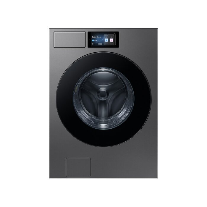 Samsung Bespoke Samsung Bespoke 5.3 cu. ft. Bespoke AI Ultra Capacity Front Load Washer with AI Home and AI OptiWash+ in Dark Steel Model# WF90F53ADS
